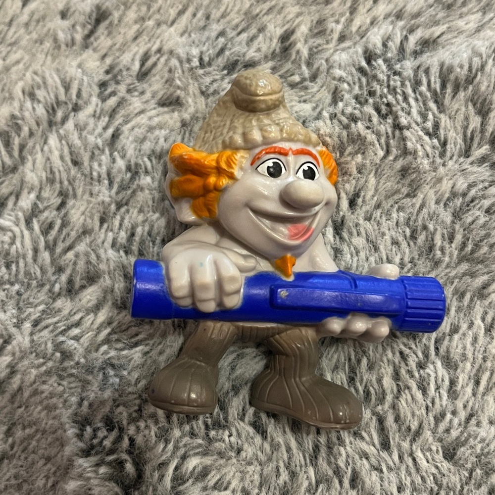 🍀5/10$ 2013 McDonalds Happy Meal The Smurfs 2 Movie Hackus 3" Figure Read